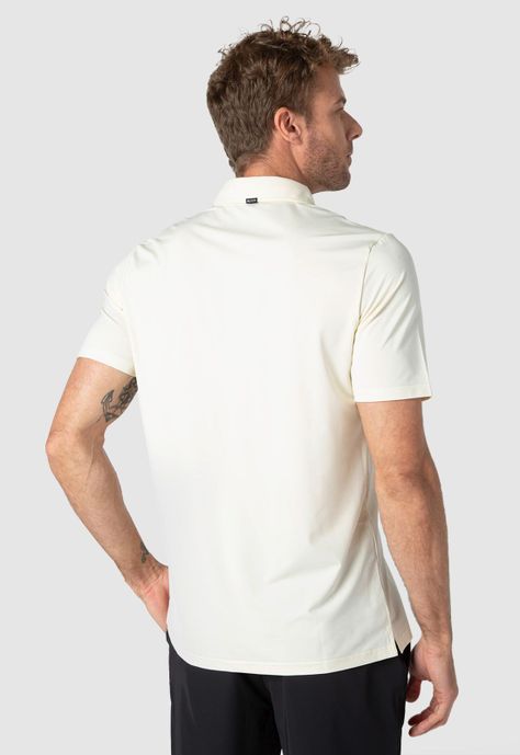Polera Tech Golf Off White Black Bubba-1