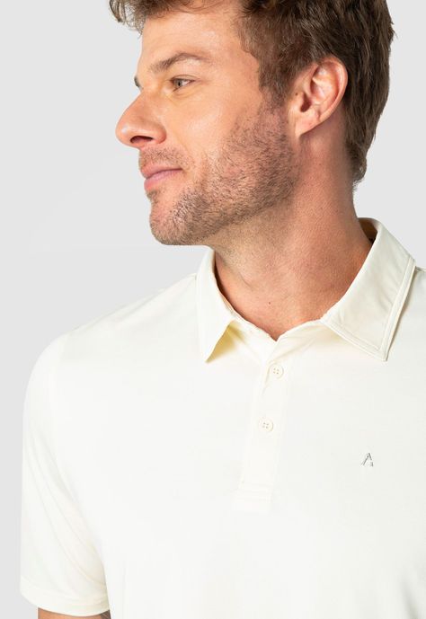 Polera Tech Golf Off White Black Bubba-3