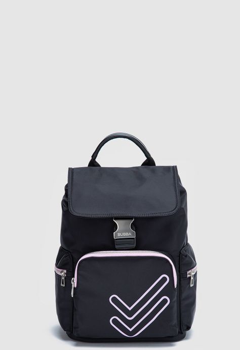 Mochila Charlotte Doble Check Black Bubba Essentials-0