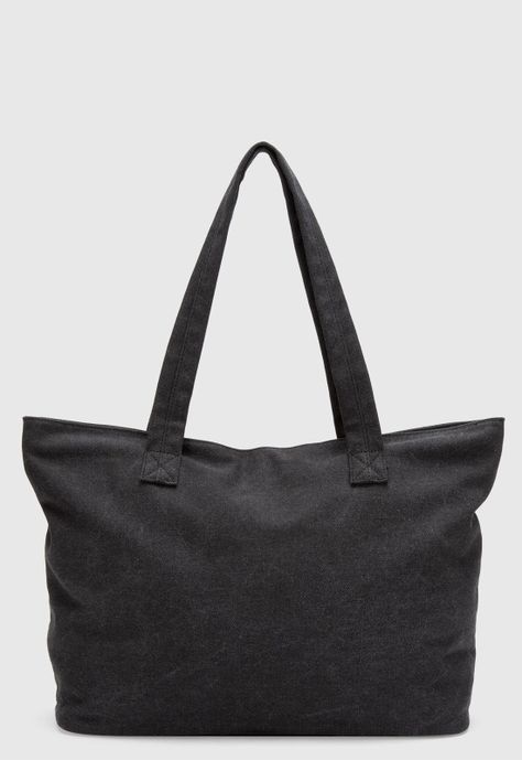 Tote Canvas Black Black Bubba-2