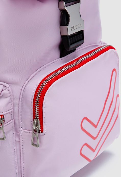 Mochila Charlotte Doble Check Lilac Bubba Essentials-5