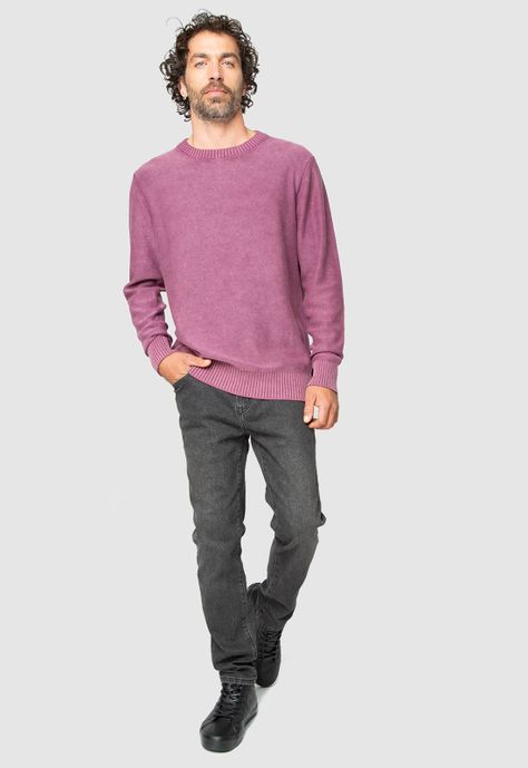 Light Sweater Bordeaux Black Bubba-2