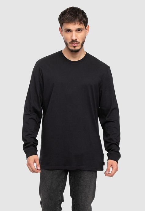 Long Shirt Black Velvet  Black Bubba-1