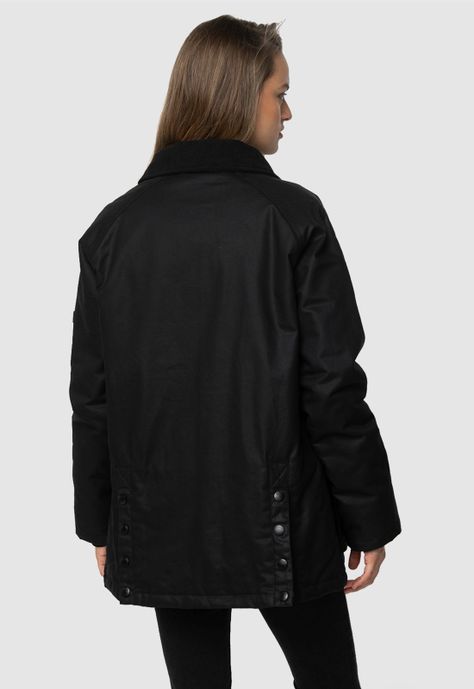 Women Ultra Waxed Jacket Black  Black Bubba-5