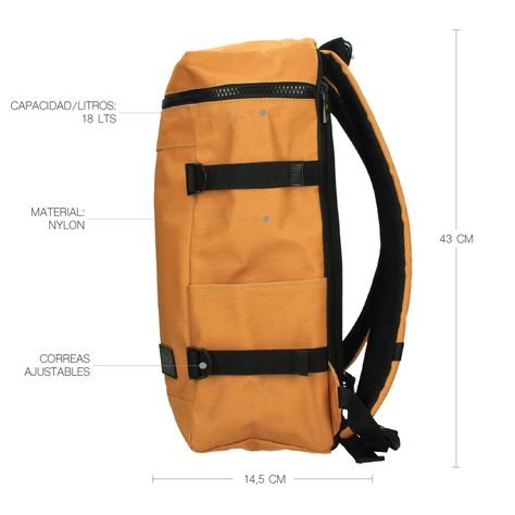 Mochila Soho Yellow Black Bubba-5