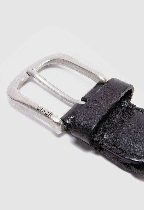 Cinturon Braid Black Black Bubba-2