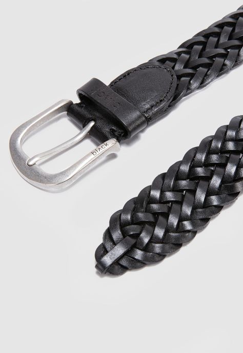 Cinturon Braid Black Black Bubba-3