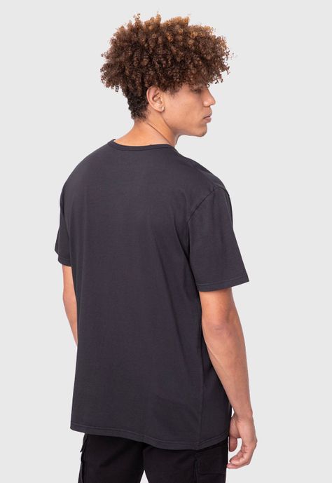 Organic Cotton  Tee  Solid Black  Black Bubba-1