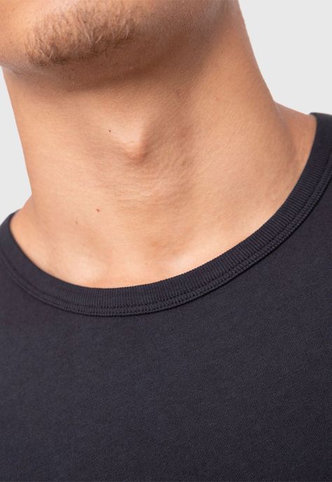 Organic Cotton  Tee  Solid Black  Black Bubba-3
