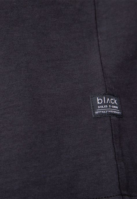 Organic Cotton  Tee  Solid Black  Black Bubba-4