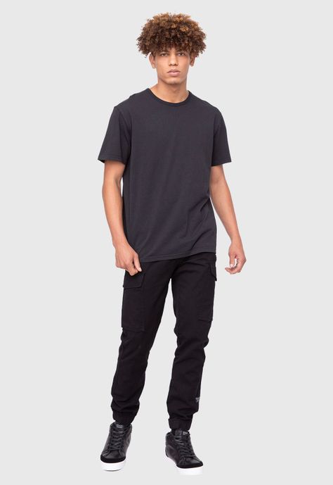 Organic Cotton  Tee  Solid Black  Black Bubba-5