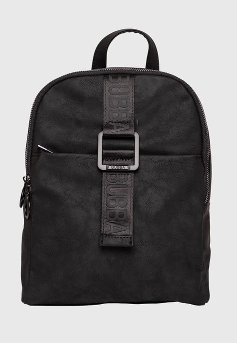Mochila Suede Glam Black Bubba Essentials-0
