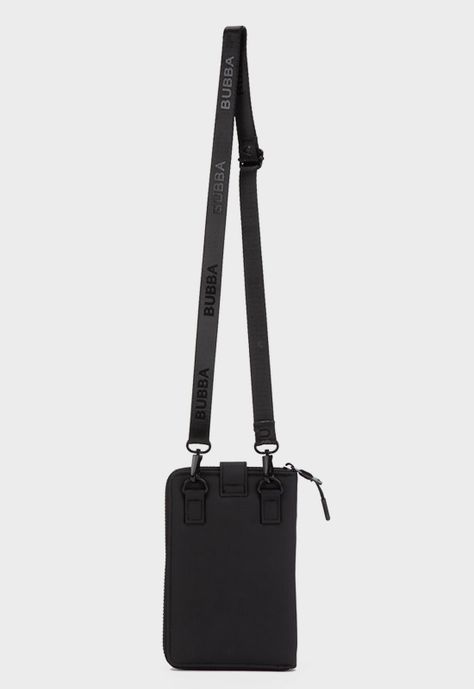 Flat Purse Travel Noir Bubba Essentials-1