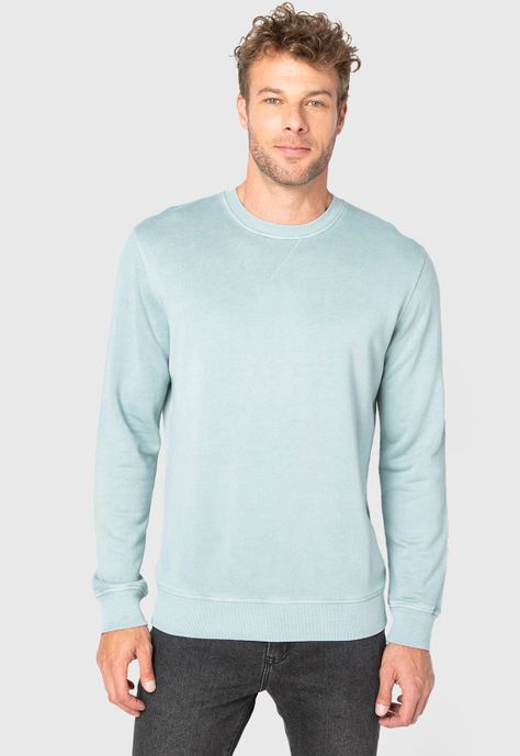 Classic Crewneck Light Green  Black Bubba-0