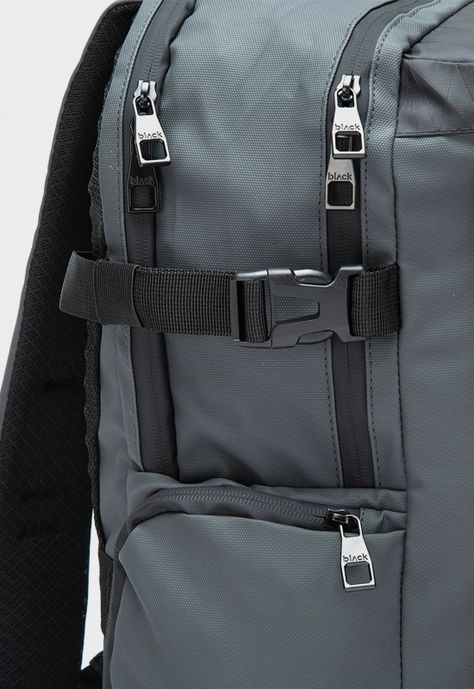 Mochila Cyrus Grey Black Bubba-2
