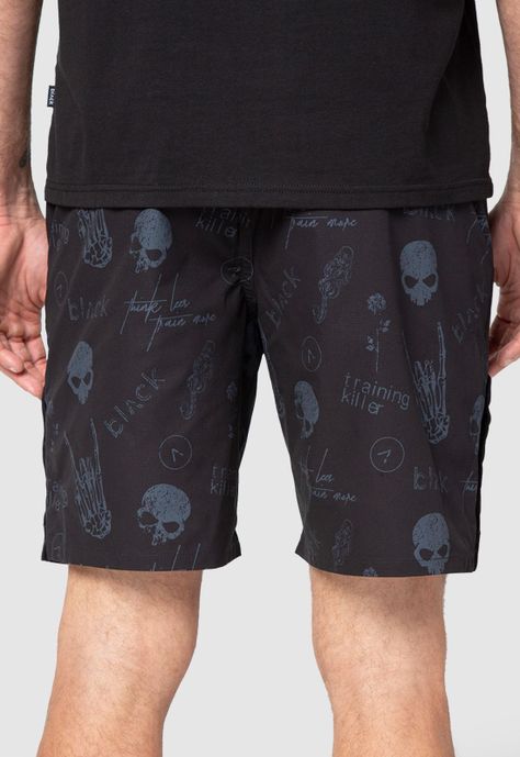 Short Active Sketch Black Bubba-0