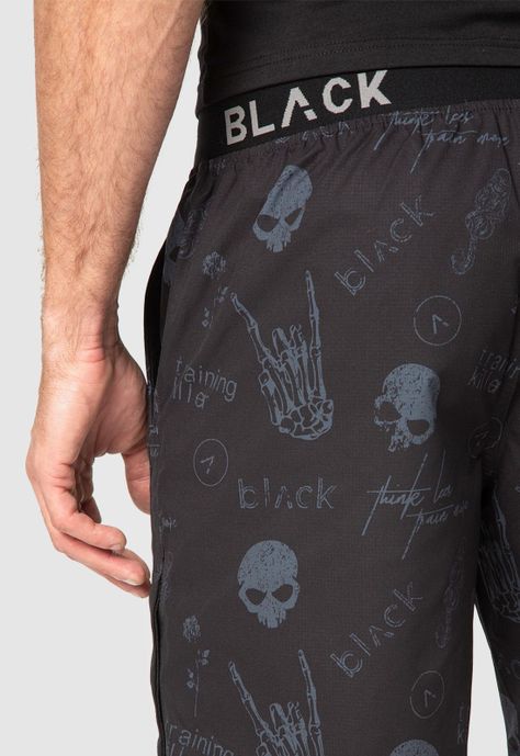 Short Active Sketch Black Bubba-3