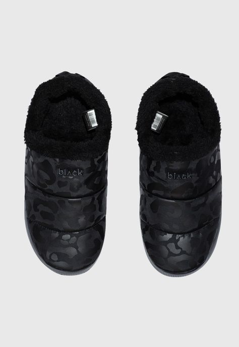 Pantuflas Animal Black Bubba-5