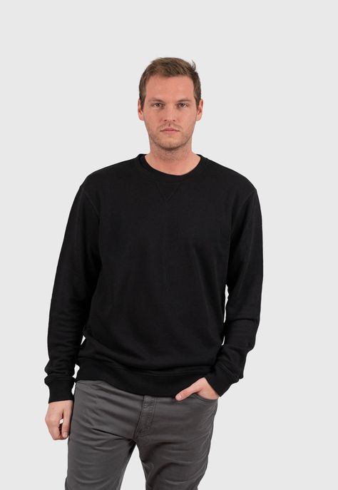 Crewneck Velvet Black Bubba-0