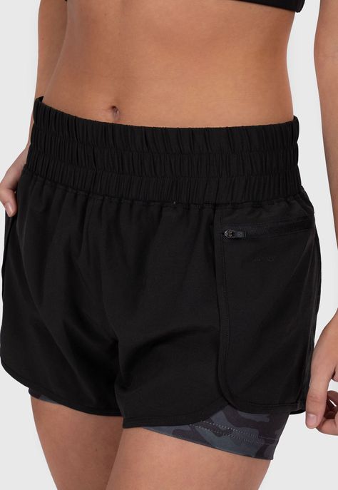 Women Short Active Black Bubba-0