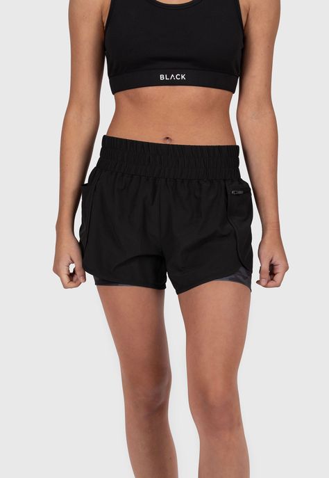 Women Short Active Black Bubba-1