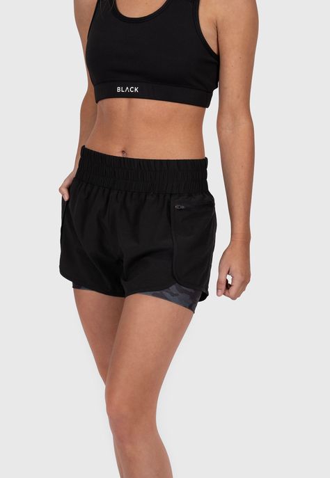 Women Short Active Black Bubba-3