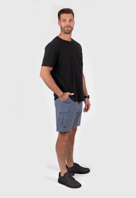 Hybrid Short Light Grey  Black Bubba-0