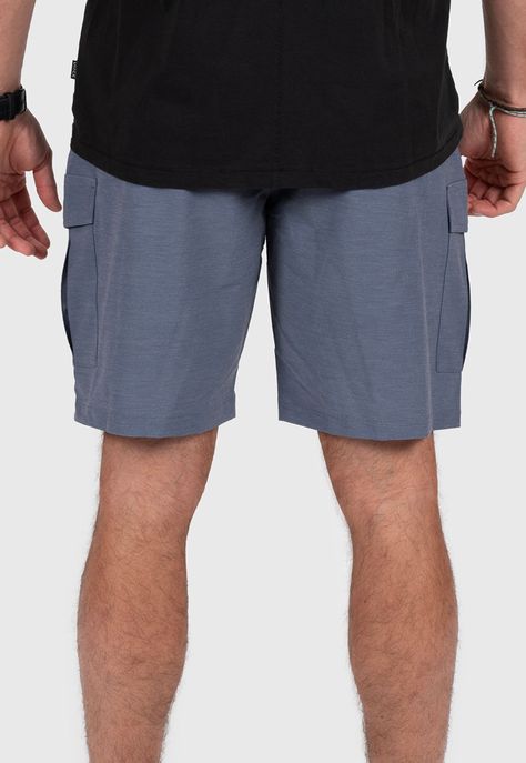 Hybrid Short Light Grey  Black Bubba-3