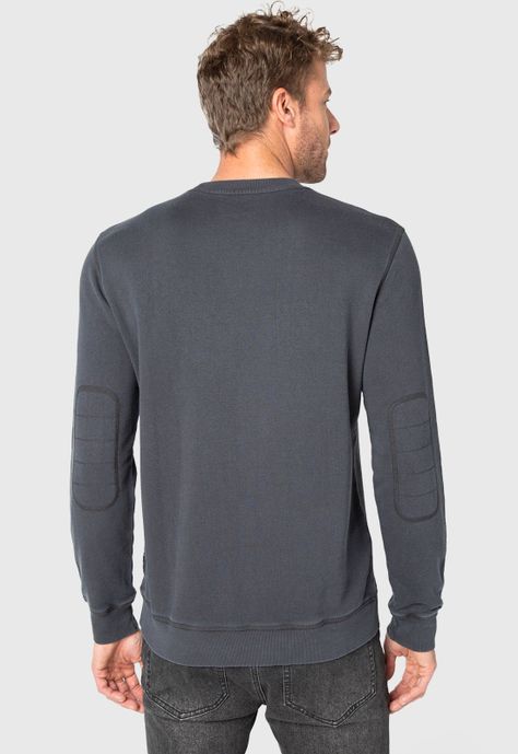 Classic Crewneck Dark Grey  Black Bubba-1