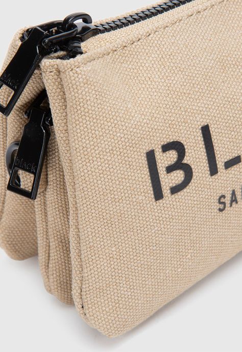 Billetera Canvas Beige Black Bubba-4