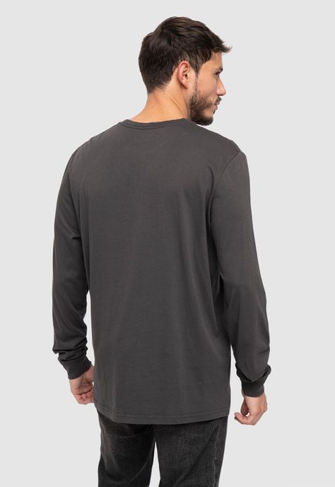 Long Shirt Dark Grey  Black Bubba-2