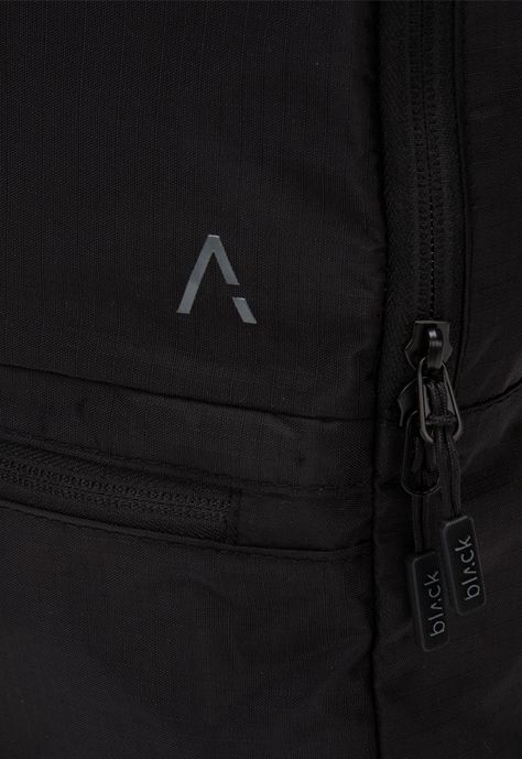 Mochila Plegable Ripstop Black Black Bubba-3