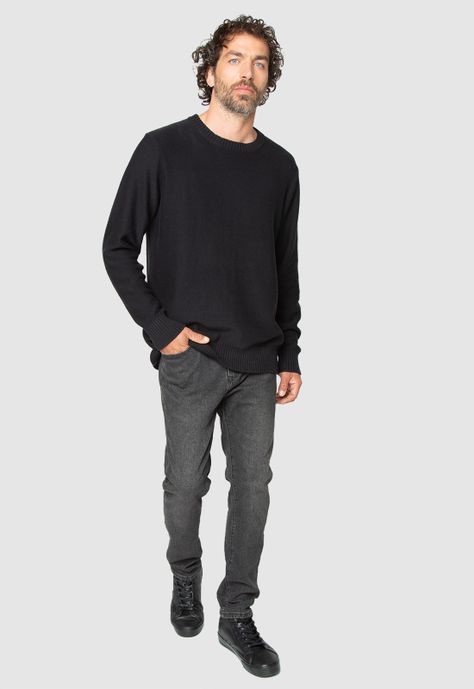 Light Sweater Black Black Bubba-2