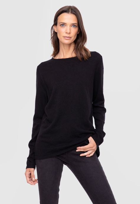 Women Sweater Solid Black  Black Bubba-0