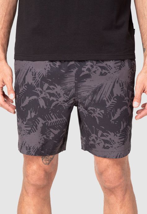 Short Active Duo Palms Black Bubba-0