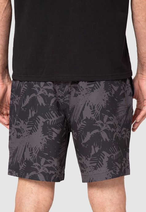 Short Active Duo Palms Black Bubba-1