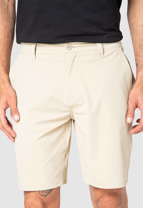 Walkshort Spandex Beige Black Bubba-0