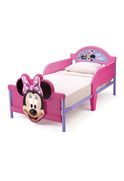 Cama de Transición Niña Minnie Rosada-0
