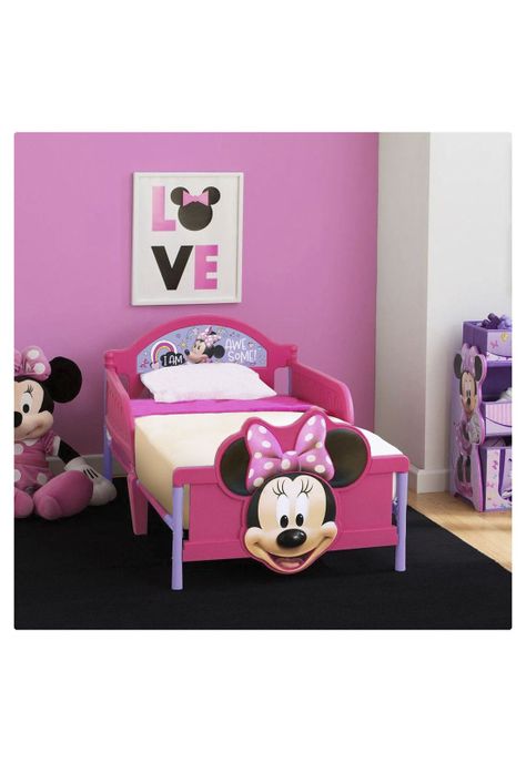 Cama de Transición Niña Minnie Rosada-1