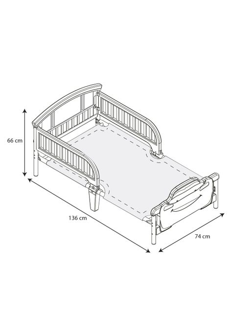 Cama de Transición Niña Minnie Rosada-2