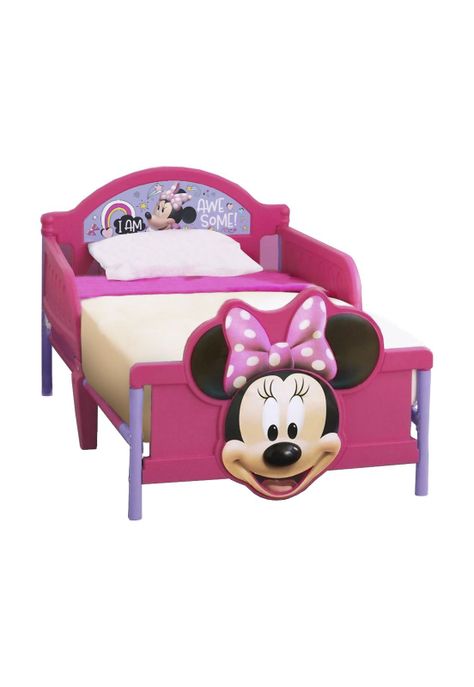 Cama de Transición Niña Minnie Rosada-3