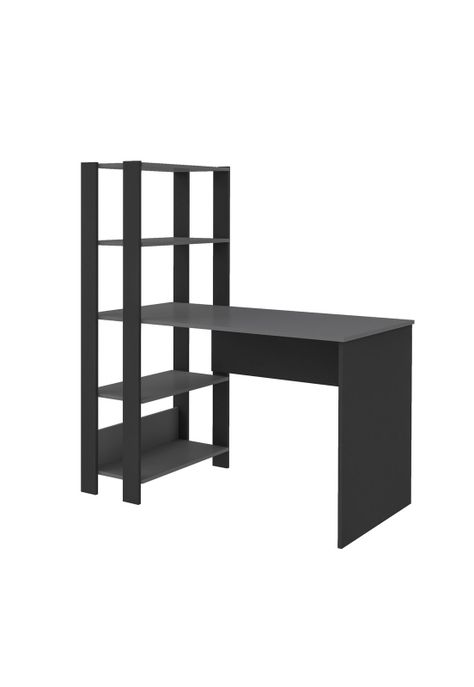 Escritorio Alfa Gris con Negro-5