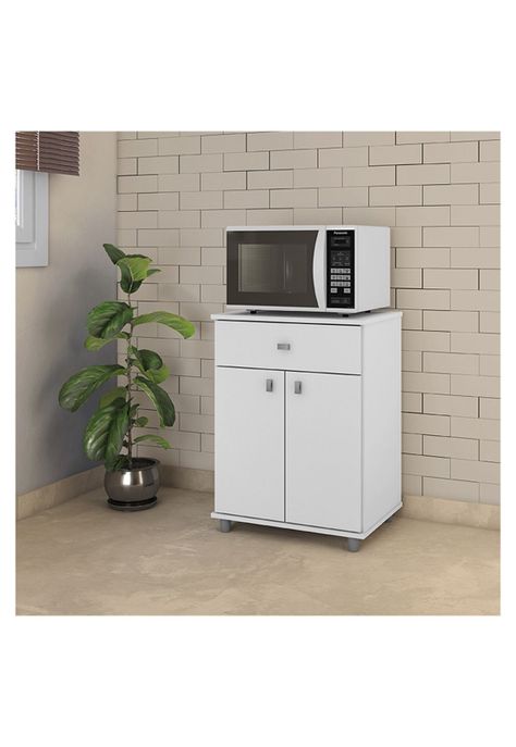Mueble Microondas Cajón Blanco-1
