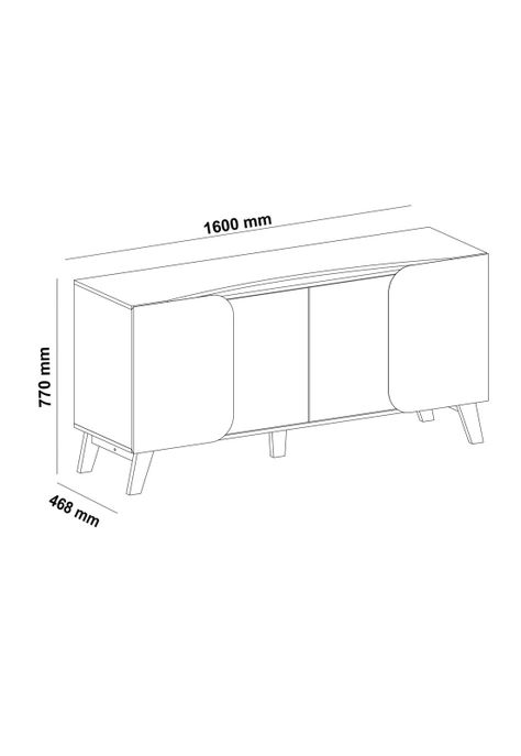 Arrimo Buffet Elegance Cedro-2