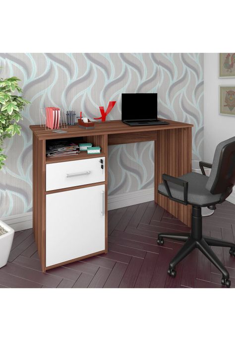 Escritorio Hall Blanco con Café-1