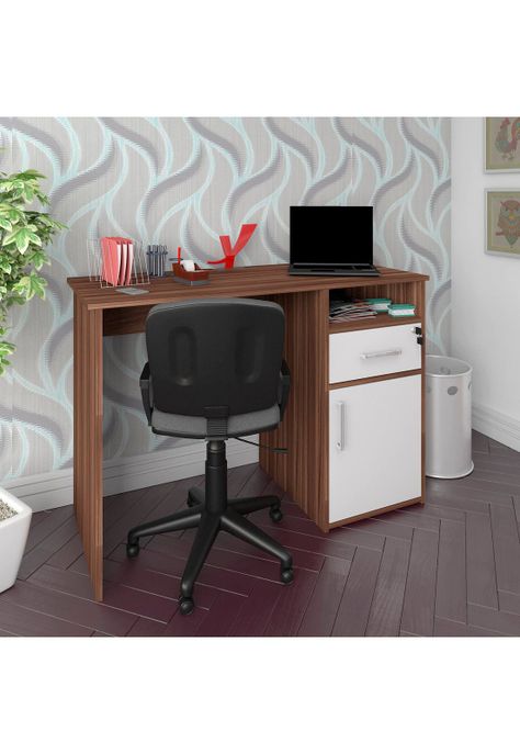 Escritorio Hall Blanco con Café-4