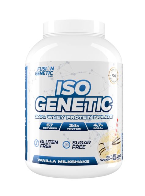 Iso Genetic Vainilla Milkshake 0% Azucar, Fusion Genetic Lab -0