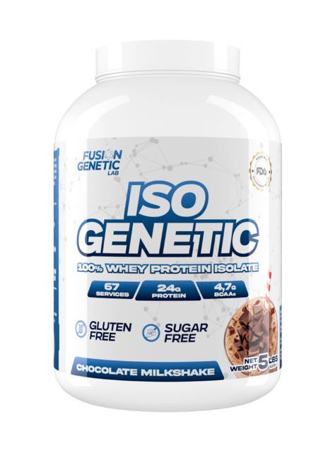 Iso Genetic Chocolate Milkshake 0% Azucar, Fusion Genetic Lab -0