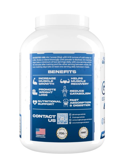 Iso Genetic Chocolate Milkshake 0% Azucar, Fusion Genetic Lab -1