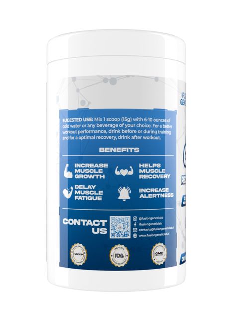 Amino Genetic Blue Raspberry 450 Grs, Fusion Genetic Lab -1